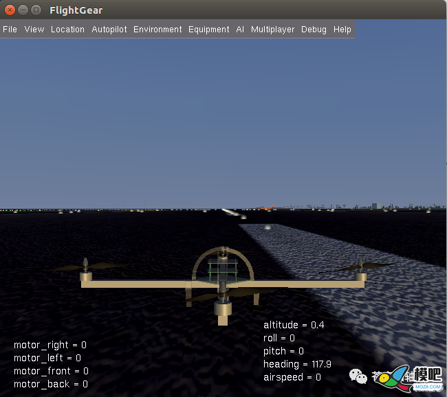 Pixhawk飞控3D模拟仿真之Flightgear 无人机,仿真,飞控,开源,模拟器 作者:RXDlwE 9383 