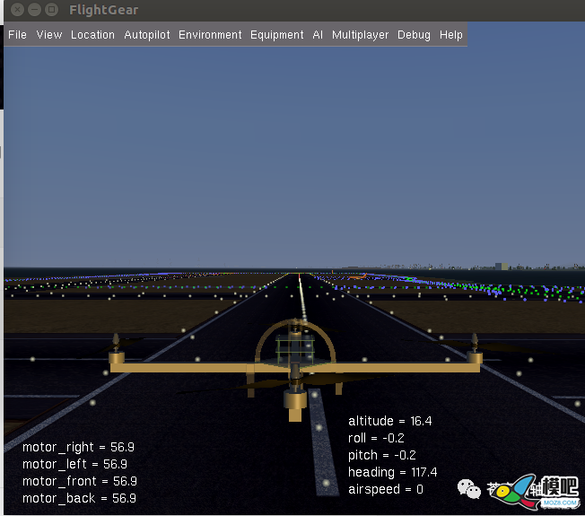 Pixhawk飞控3D模拟仿真之Flightgear 无人机,仿真,飞控,开源,模拟器 作者:RXDlwE 2166 