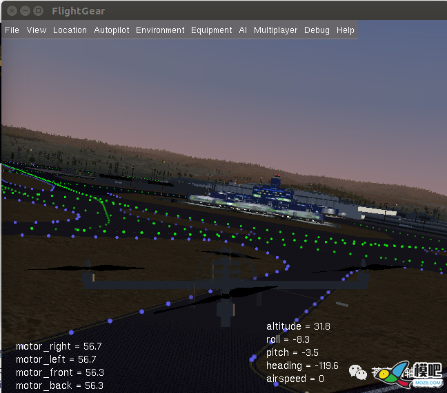 Pixhawk飞控3D模拟仿真之Flightgear 无人机,仿真,飞控,开源,模拟器 作者:RXDlwE 8542 