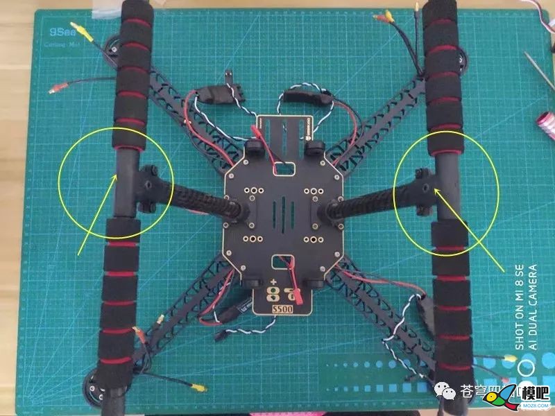 用pixhawk飞控组装一台S500四轴无人机（上） 无人机,电池,云台,图传,飞控 作者:000100^ 4291 