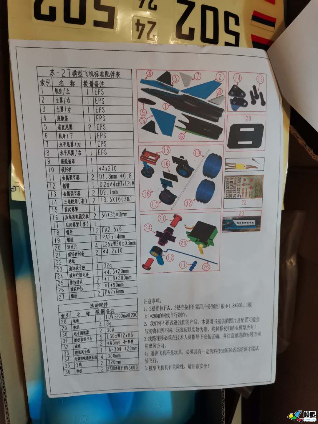 苏27双涵道，迟到的开箱贴，抱歉各位看官 套机,涵道,涵道什么意思,64mm涵道 作者:少dd 7702 