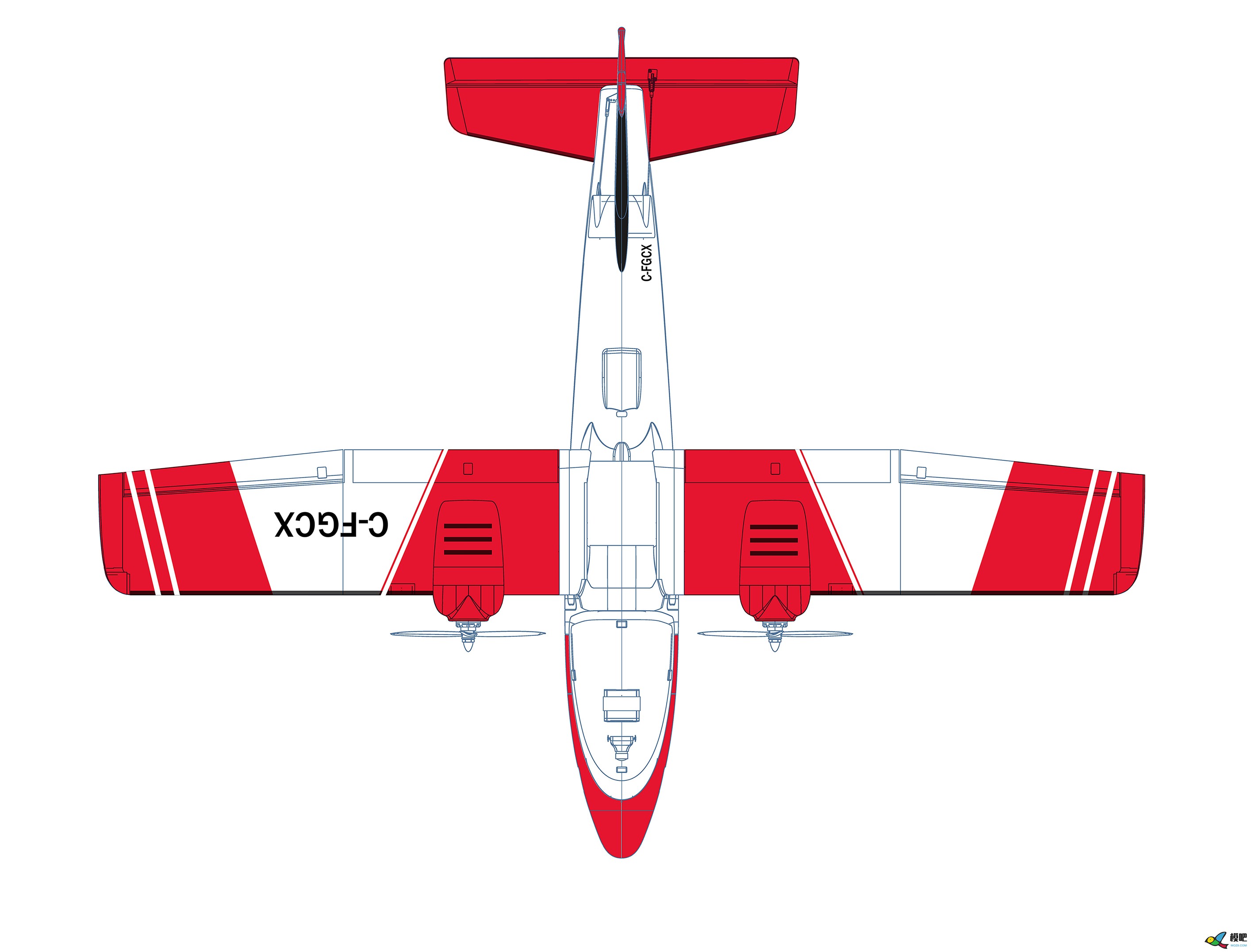 2020年第七期免费送模型：中航电Binary班纳瑞FPV飞机涂装大赛  作者:天真吴邪 3211 