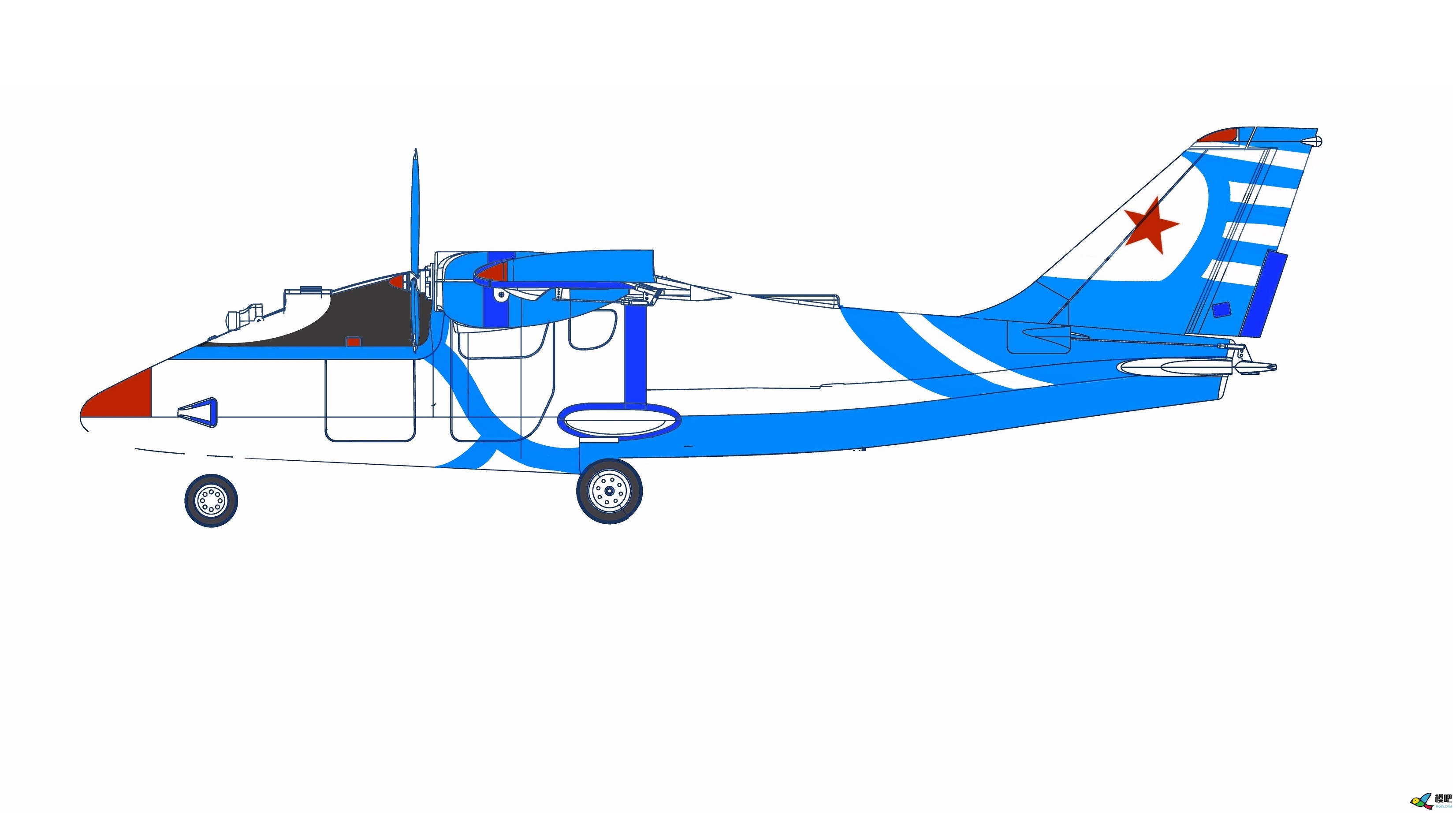 2020年第七期免费送模型：中航电Binary班纳瑞FPV飞机涂装大赛  作者:飞舞天水间 482 