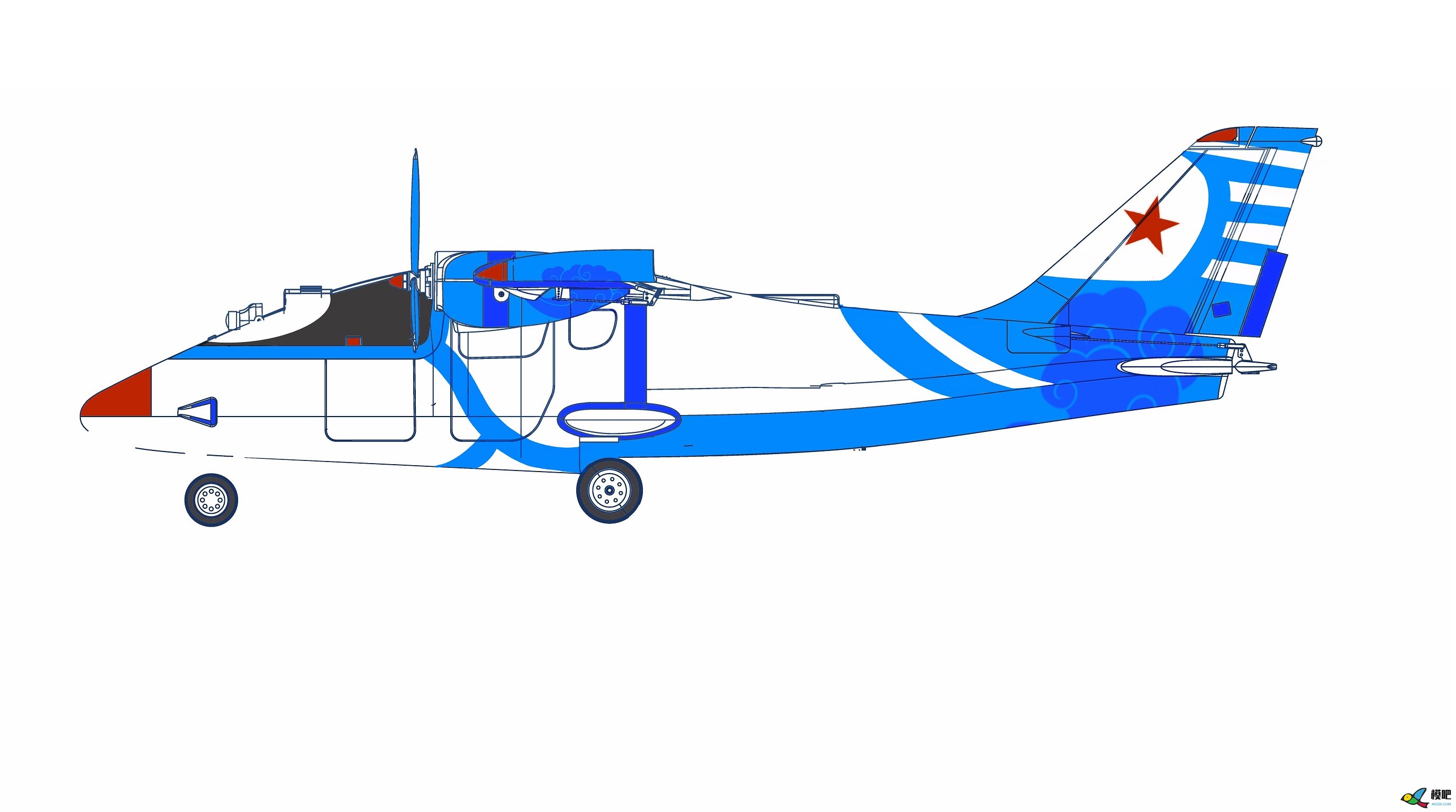 2020年第七期免费送模型：中航电Binary班纳瑞FPV飞机涂装大赛  作者:飞舞天水间 2669 