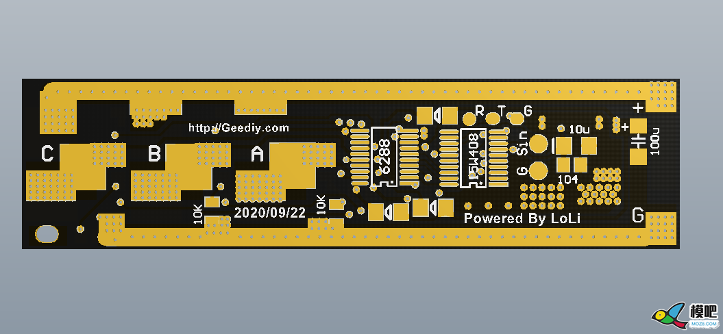 2020萝丽新版无刷电调宽电压全Nmos版本PCB分享，喜欢的拿去... 电调,DIY,固件,电容 作者:twl66630 214 