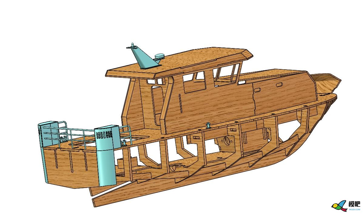 11米测量船200比例木质套材设计制作 船模套材,船模制作 船身,rc船模制作教程,船模型 作者:慢克来了 4582 