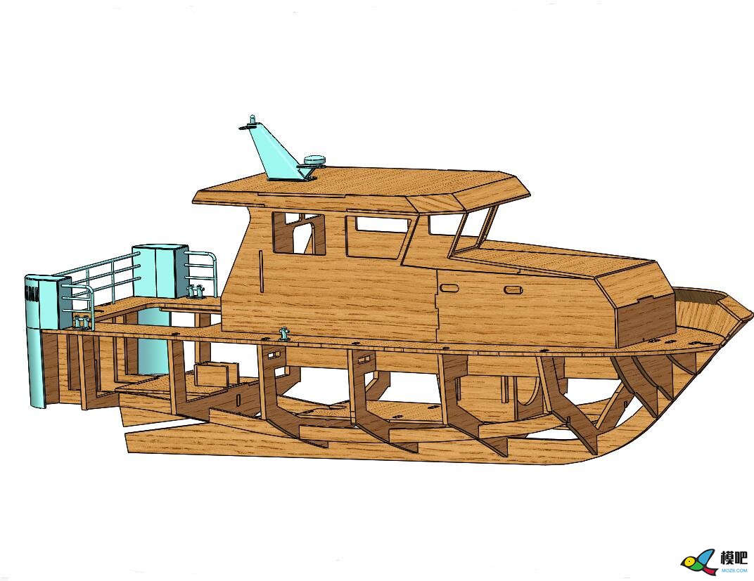 11米测量船200比例木质套材设计制作 船模套材,船模制作 船身,rc船模制作教程,船模型 作者:慢克来了 7173 