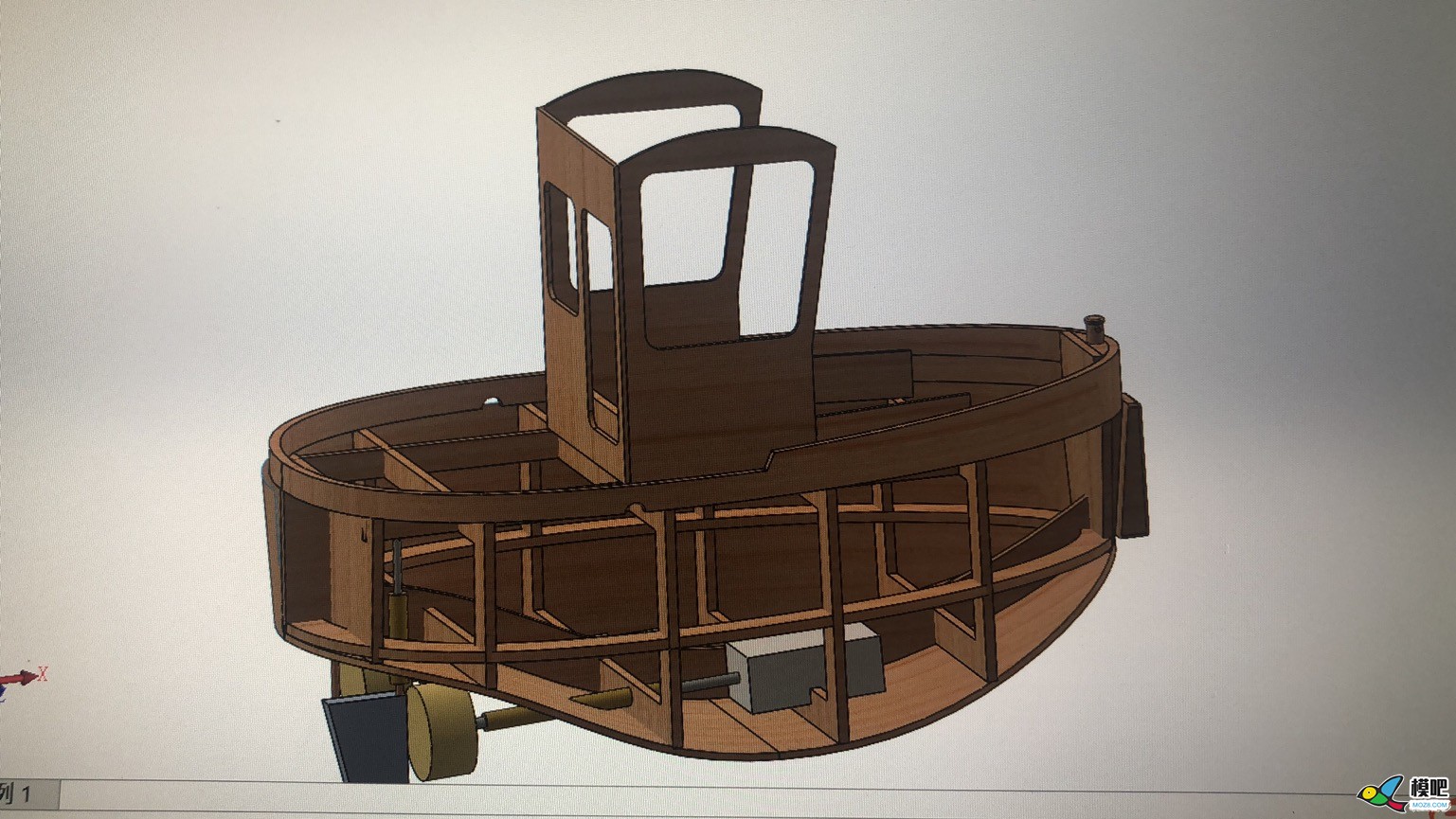 波曼小海狸小萌拖木质套材建模设计制作之让女票给钱造船 船模型,rc船模制作教程,船模制作 船身,船模套材,遥控器 作者:慢克来了 4618 