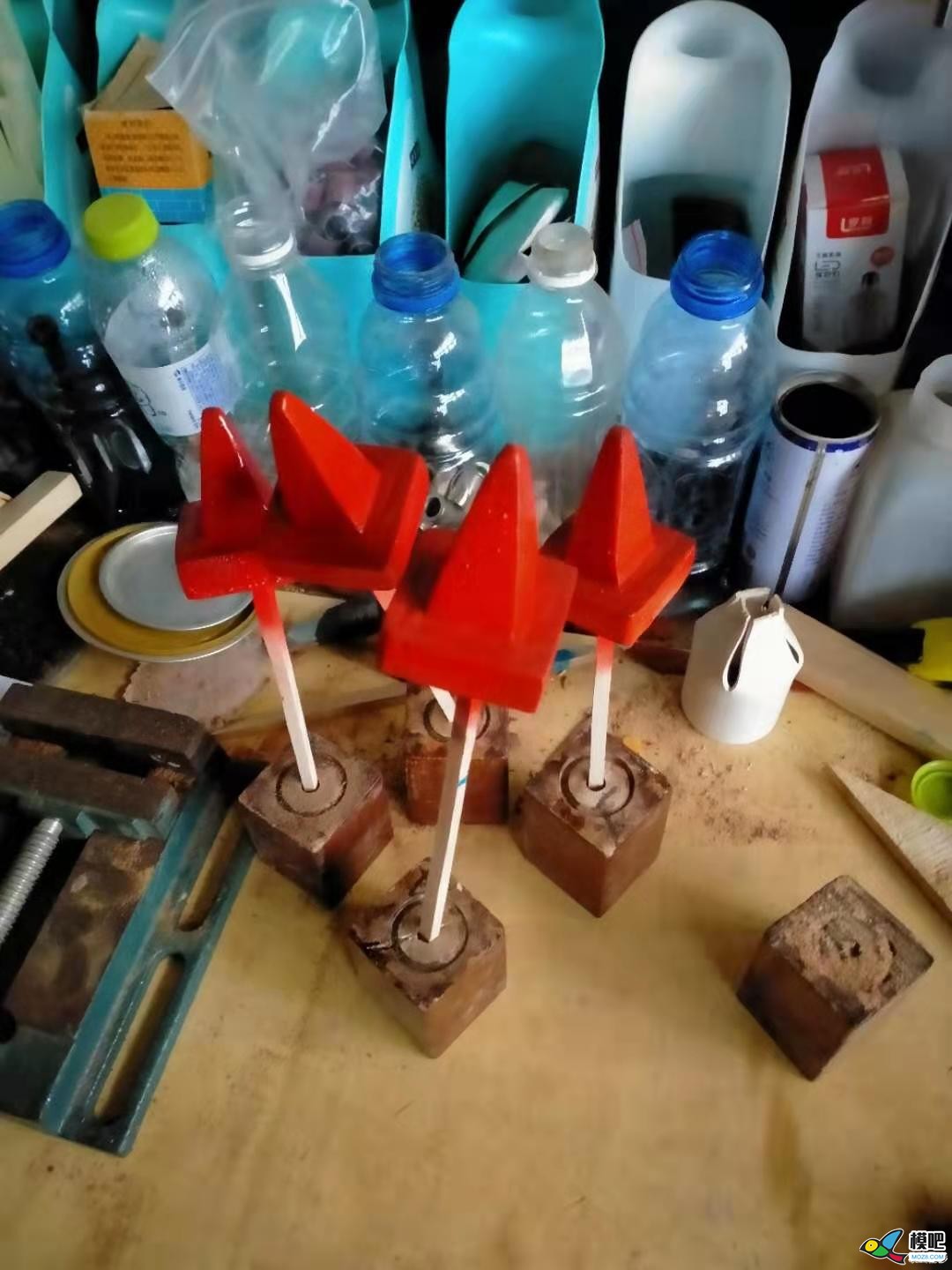 玩车做的车桩，纯手工有些粗糙。 纯手工车珠子 作者:耍流氓的小屁孩 4160 