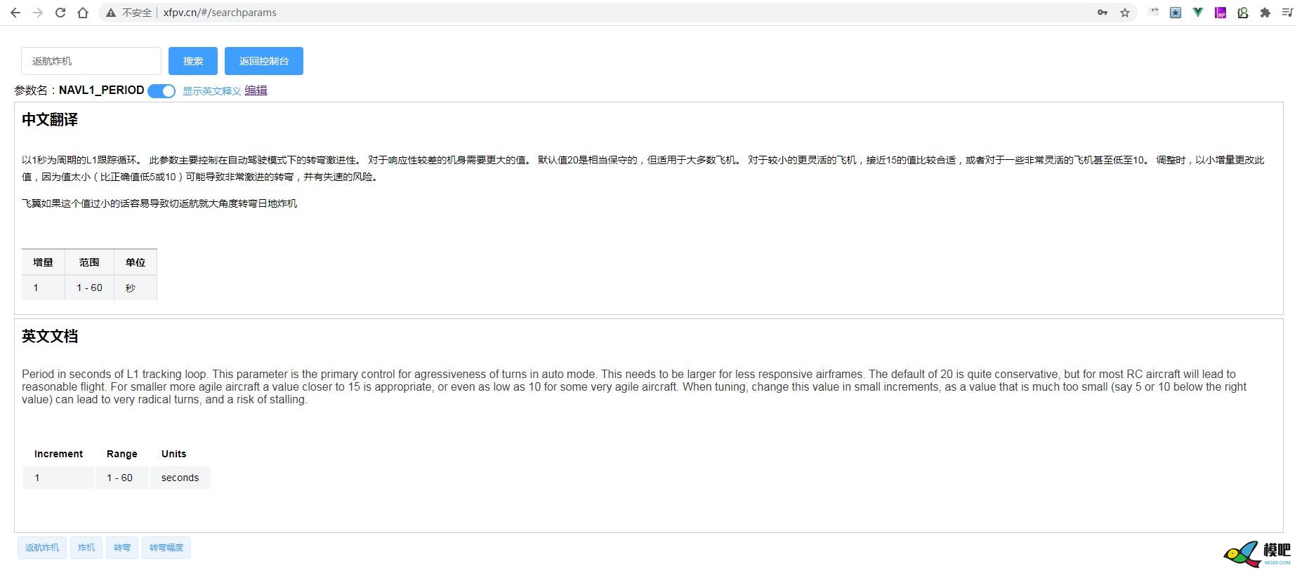 【新手福音】Ardupilot开源飞控参数中文翻译搜索引擎上线！ 航模,飞控,开源,炸机,飞翼 作者:wetouns 3920 