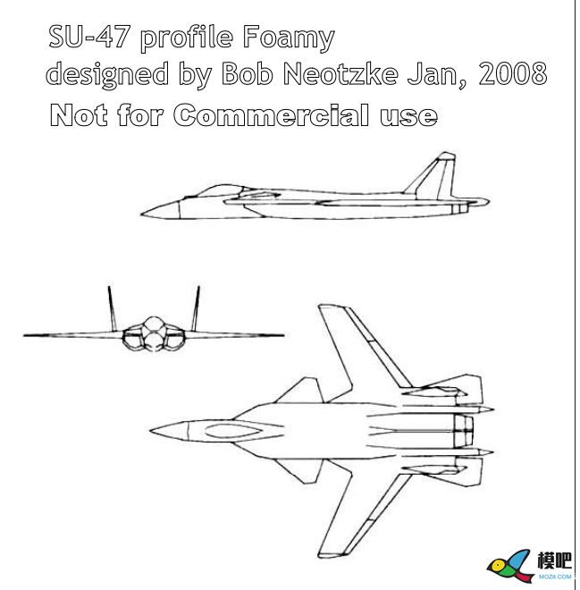 固定翼 KT板空机 su-47  A4 裁切 固定翼,图纸,kt板,打印机,固定 作者:lsqtzj 477 