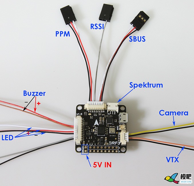 跪求BeeRotor F3接线图 飞控 作者:昶平 5074 