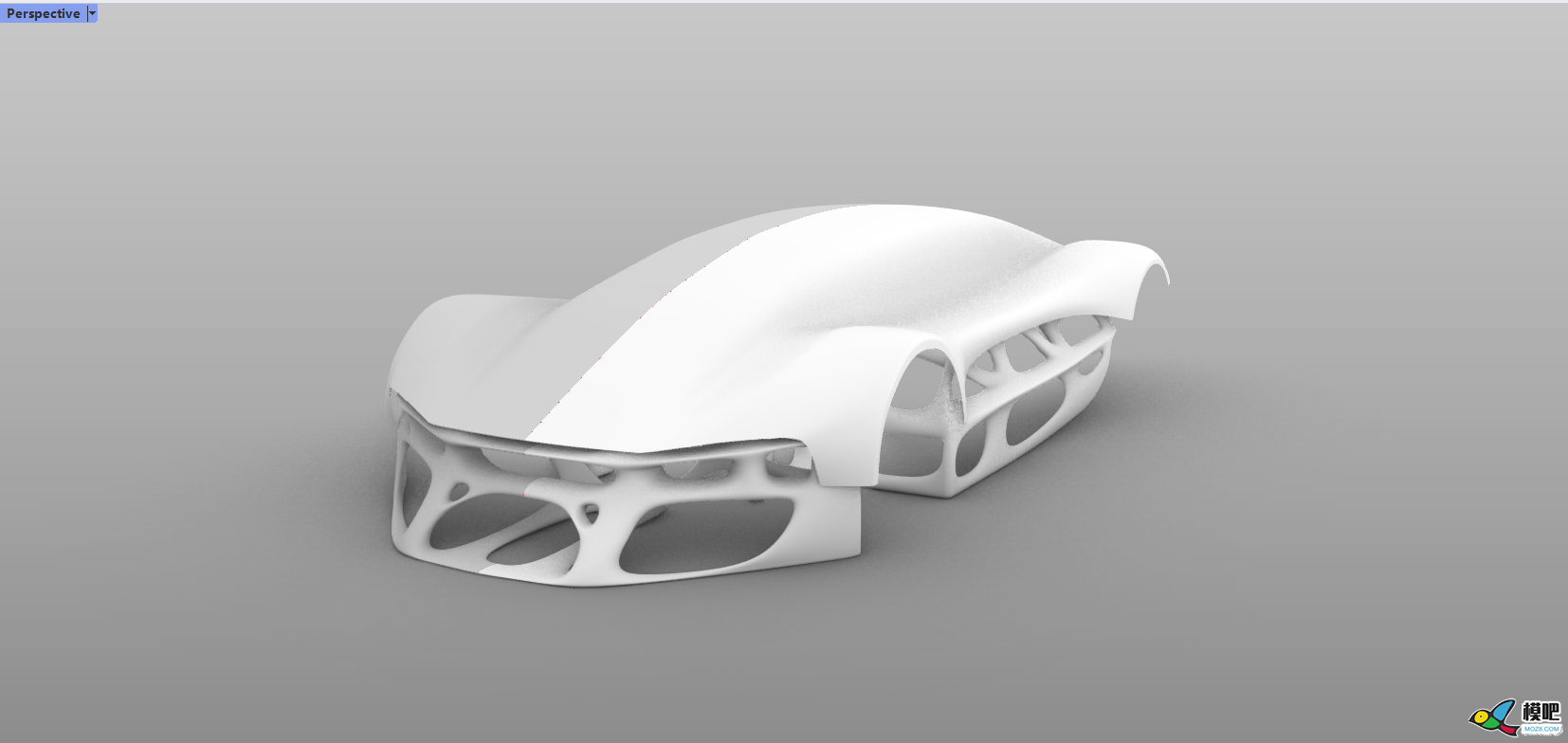 从零开始造车 概念RC跑车设计 连载「阿巴瑟创作日记」 模型,从零开始,外观设计,曲面建模,细分曲面 作者:机械体阿巴瑟 4247 