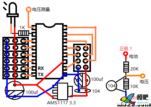 萝莉6通道接收机左右图怎么连接 电池,接收机,萝莉,一根,还有 作者:djklas 1107 