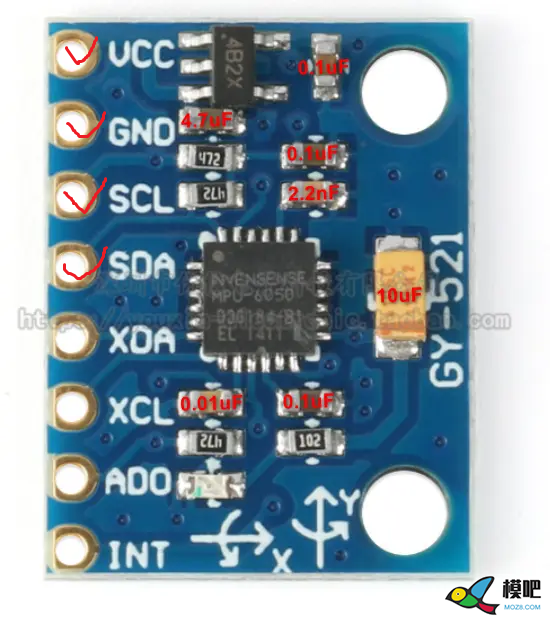 白菜司令WiFi接收机增加陀螺仪esp8266 mpu6050 舵机,接收机,AI,陀螺仪,5vusb 作者:tgjohn 1763 