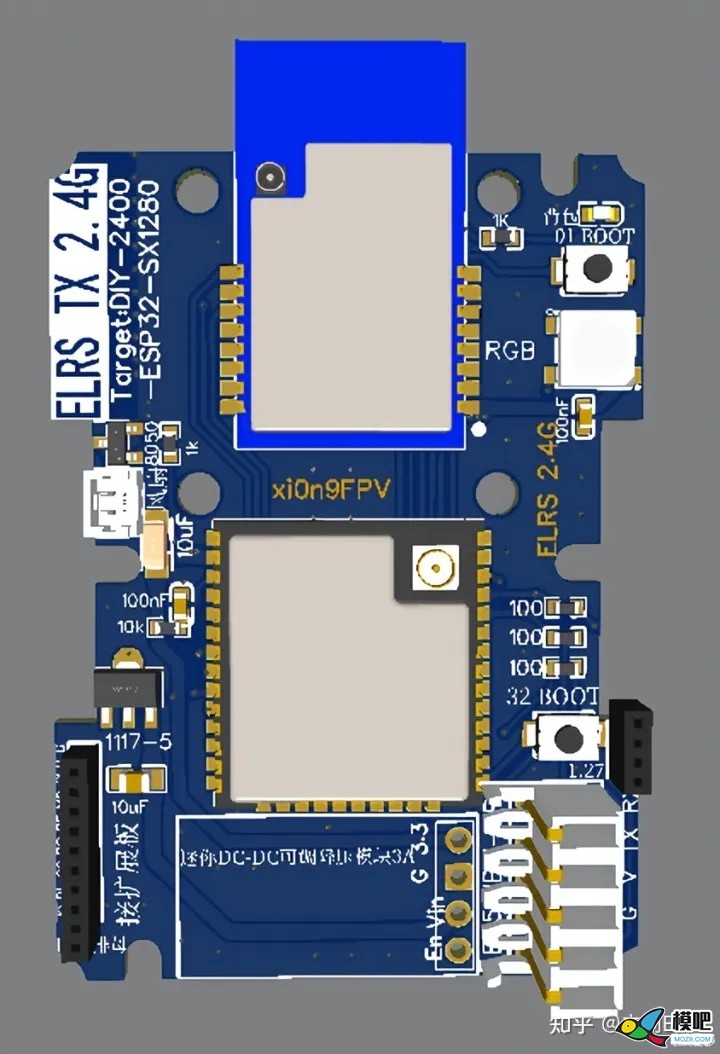 DIY创意 | ELRS 2.4G发射-TFT彩屏版，基于ESP32 天线,遥控器,开源,DIY,固件 作者:杰罗姆 2043 
