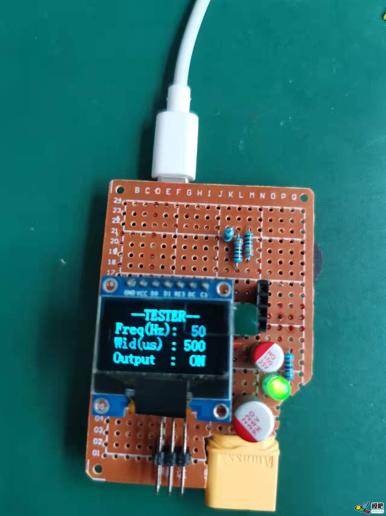 跟着萝莉大佬的帖子做了个舵机电调测试器 舵机,电调,模吧,oled,大材小用 作者:假装不在家 8654 