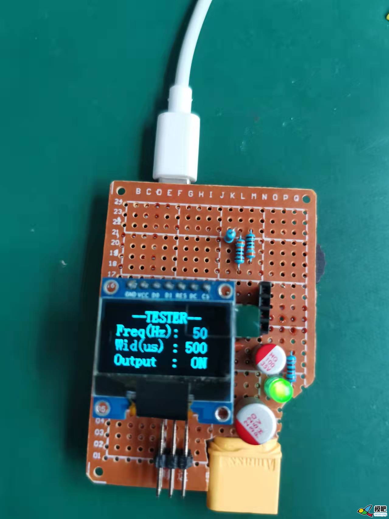 跟着萝莉大佬的帖子做了个舵机电调测试器 舵机,电调,模吧,oled,大材小用 作者:假装不在家 8518 