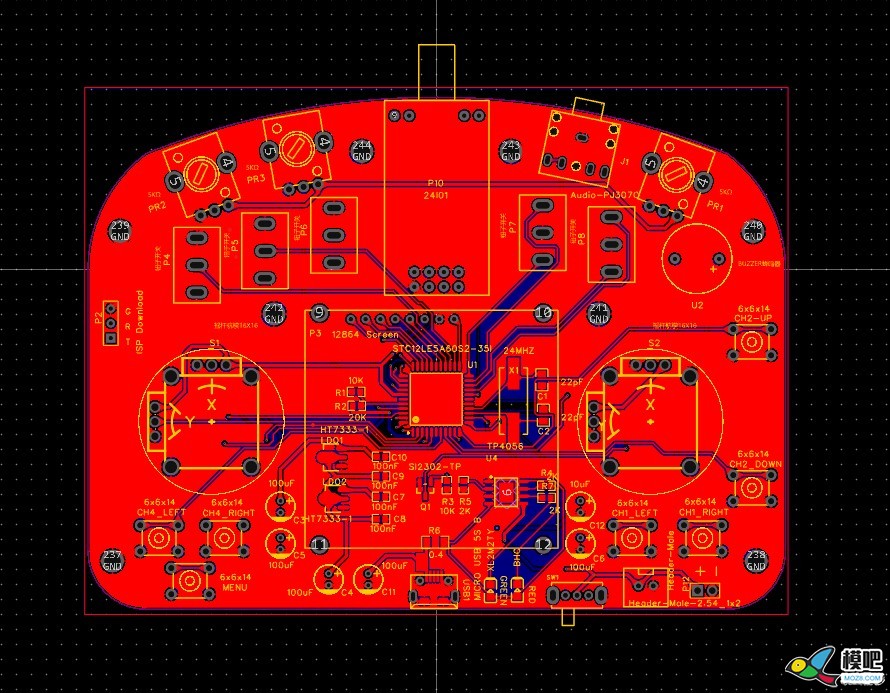 用嘉立创的EDA做了一个三代一体化PCB 电池,PCB,可以了,三极管,一体化 作者:hgr2004 9032 