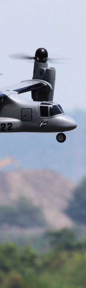 鱼鹰V-22垂直起降飞机飞行视频